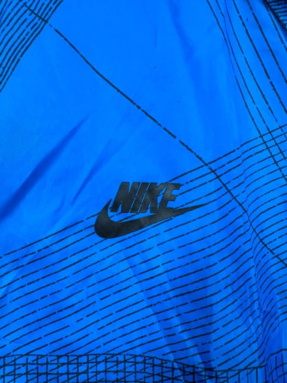 Nike Men's Windrunner Windbreaker Jacket Hooded Royal Blue Black Size Medium M - Picture 7 of 13